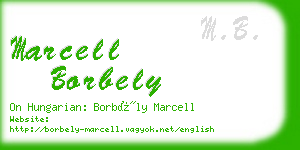 marcell borbely business card